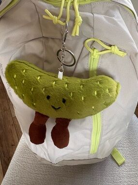 Cute Plush Green Pickle Keychain Bag Charm Kawaii Aesthetic Gift